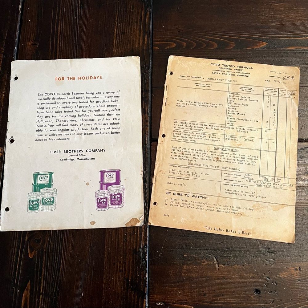 Coco Commercial Bakery Booklets (Vintage)